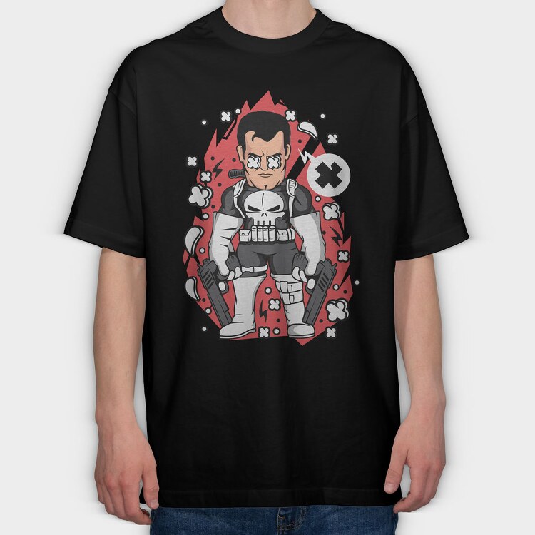 Punishers Edge, Tricou Oversize Barbati (Unisex)