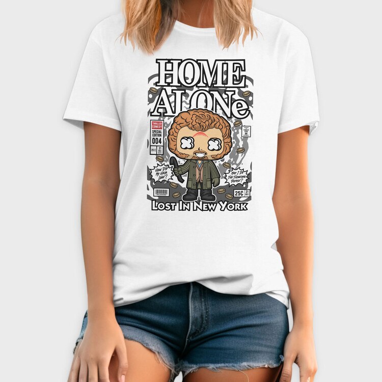 Home Alone Comic, Tricou Barbati (Unisex)