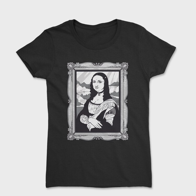 Tricou Femei, Gothic Mona Lisa