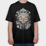 Punk Rock Warrior 1, Tricou Oversize Barbati (Unisex)