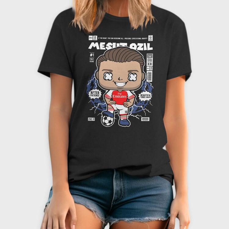 Mesut Ozil Comic, Tricou Barbati (Unisex)