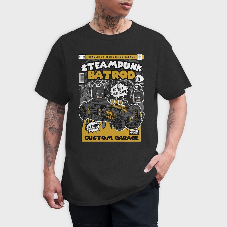 Steampunk Batmobile, Tricou Barbati (Unisex)