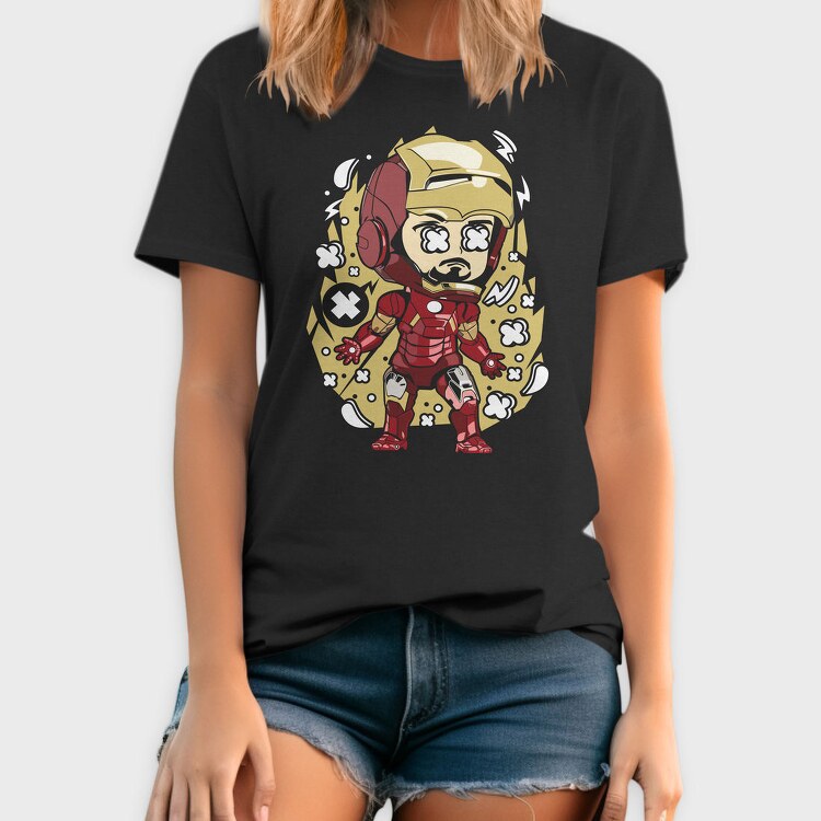 Iron Man Chibi, Tricou Barbati (Unisex)
