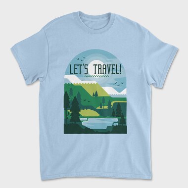 Tricou Barbati (Unisex), Let's Travel