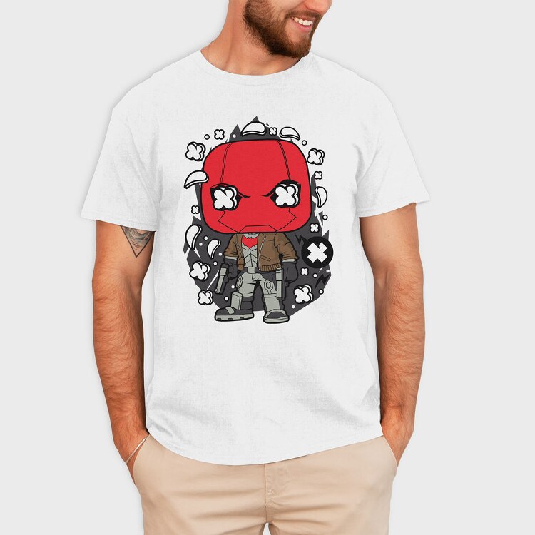 Red Hero Pop Art, Tricou Barbati (Unisex)