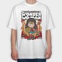 Wonder Woman Chibi, Tricou Oversize Barbati (Unisex)