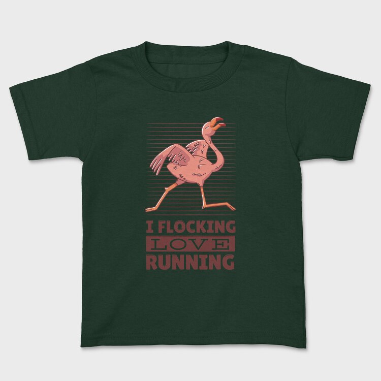 Flamingo Running, Tricou Copii