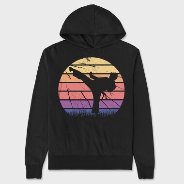 Hanorac Barbati (Unisex), Martial Arts Retro Sunset