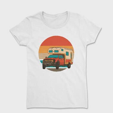 Tricou Femei, Retrosunset Camper