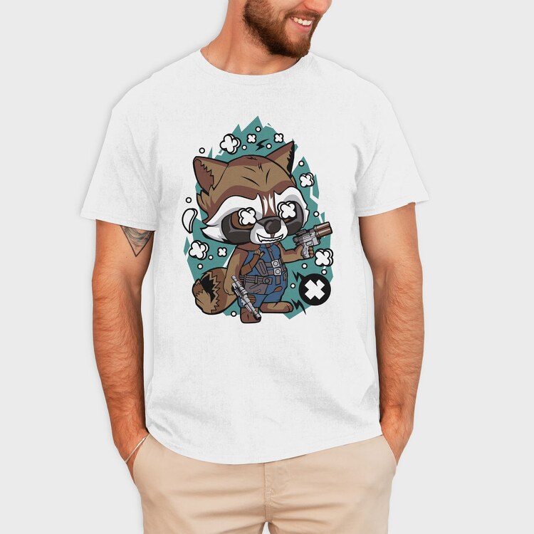 Rocket Raccoon Revolution, Tricou Barbati (Unisex)