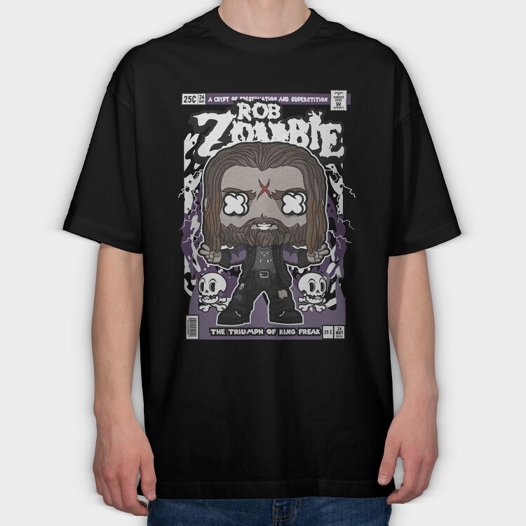 Zombie King Cult, Tricou Oversize Barbati (Unisex)