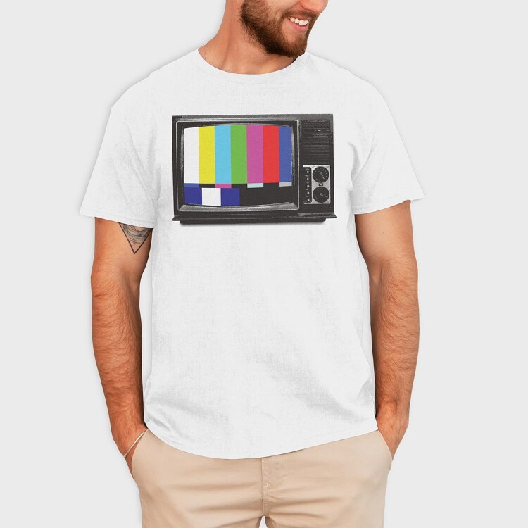 Retro Tv, Tricou Barbati (Unisex)