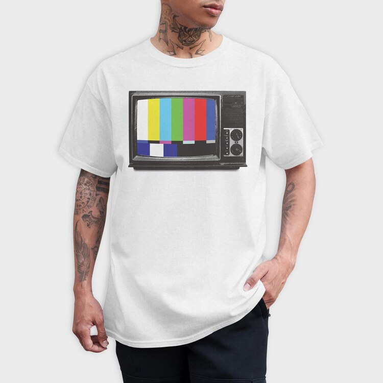 Retro Tv, Tricou Barbati (Unisex)