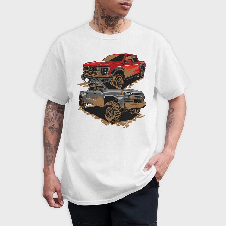 Offroad Truck, Tricou Barbati (Unisex)