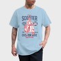 Vintage Scooter, Tricou Barbati (Unisex)