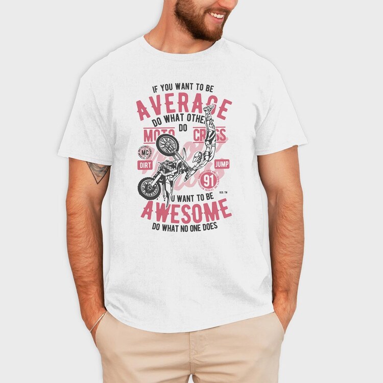 Awesome Motocross, Tricou Barbati (Unisex)