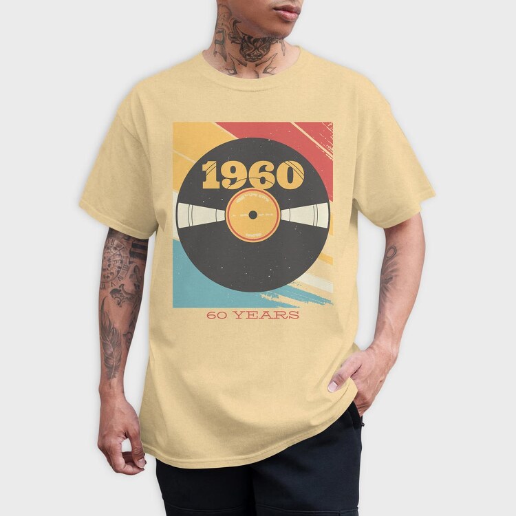 Vynil 60's, Tricou Barbati (Unisex)