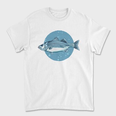 Tricou Barbati (Unisex), Stripped Bass Fish