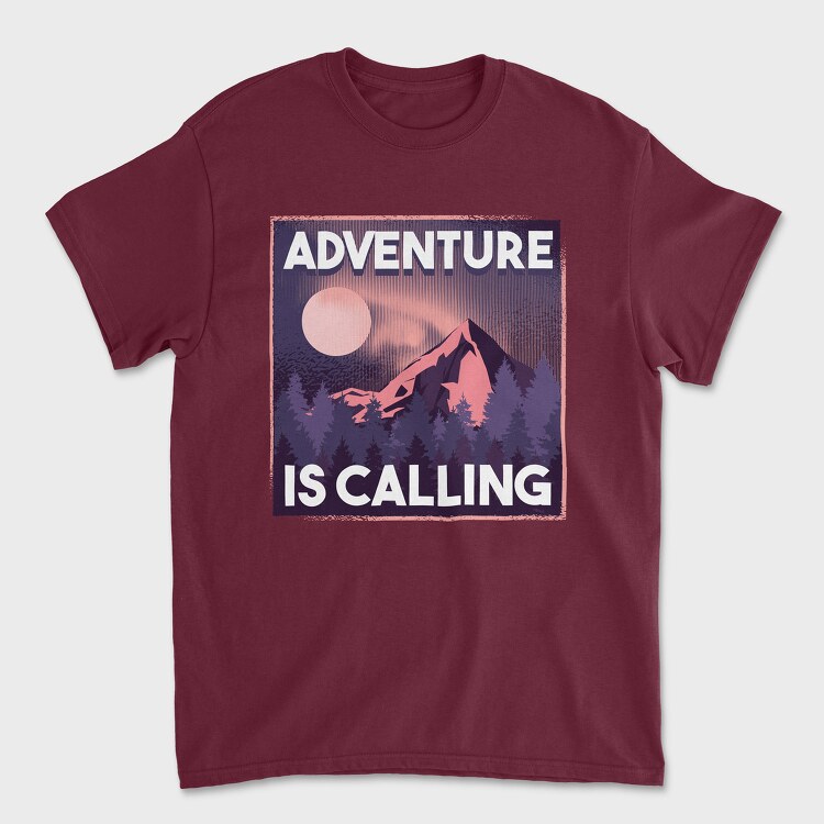 Adventure Is Calling, Tricou Barbati (Unisex)