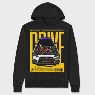 Evo Drive Flame, Hanorac Oversize Barbati (Unisex)