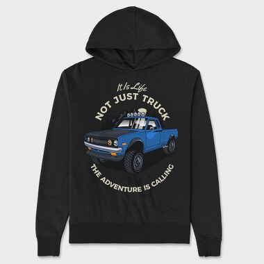 The Adventure Is Calling Offroad Car, Hanorac Oversize Barbati (Unisex)