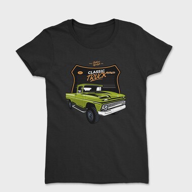 Classic Truck Old Green Car, Tricou Femei