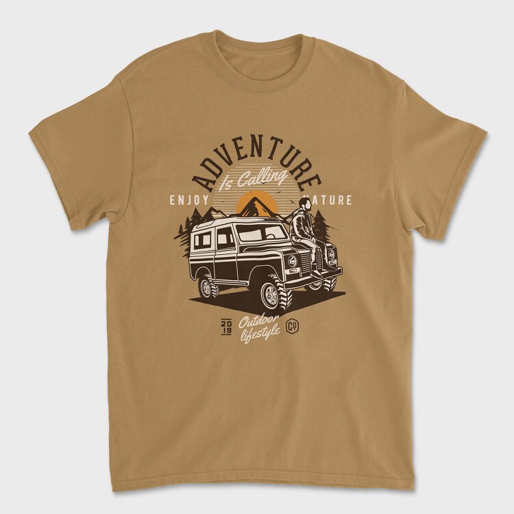 Adenture Offroad Enjoy Nature, Tricou Barbati (Unisex)