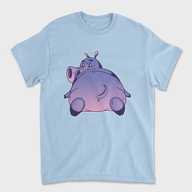 Tricou Barbati (Unisex), Hippo Cartoon