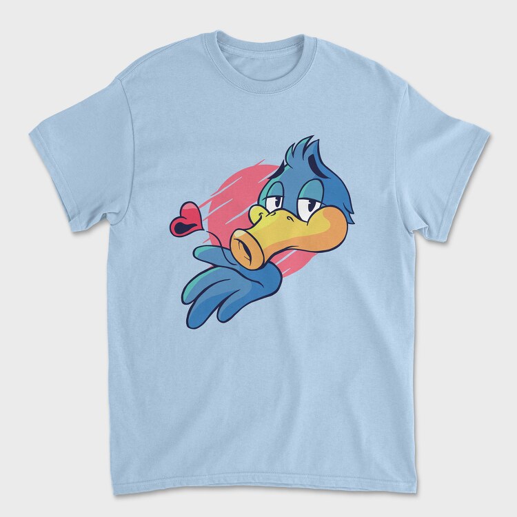 Tricou Barbati (Unisex), Bird Kiss Heart