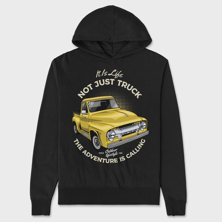 Hanorac Barbati (Unisex), The Adventure Is Calling Yellow Car