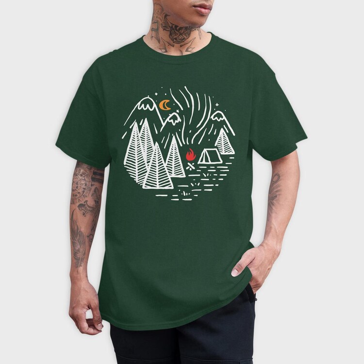 Camp, Tricou Barbati (Unisex)