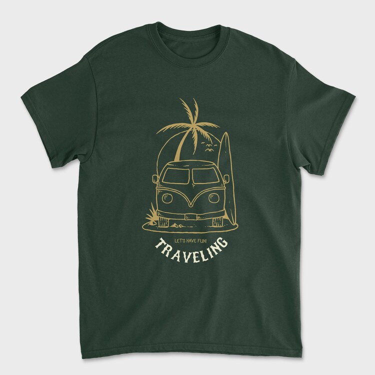 Tricou Barbati (Unisex), Beach Traveling