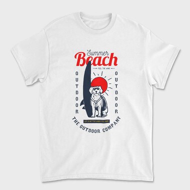 Tricou Barbati (Unisex), Dog Surf