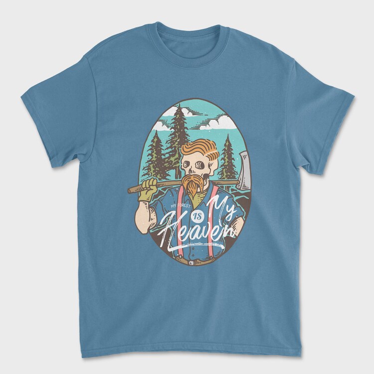 Lumberjack Heaven, Tricou Barbati (Unisex)