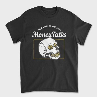 Dollar Skull, Tricou Barbati (Unisex)