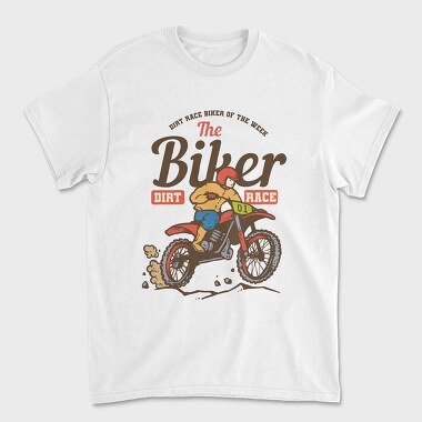 Motocross Retro, Tricou Barbati (Unisex)