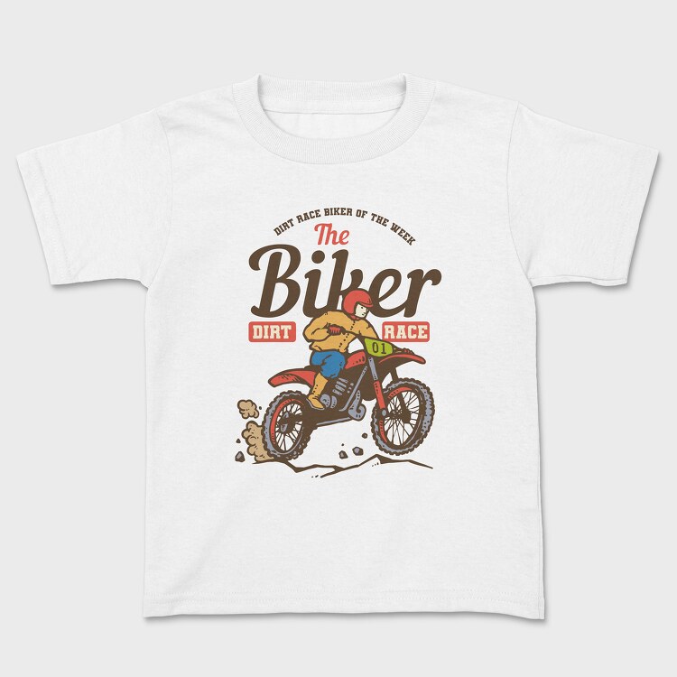 Tricou Copii, Motocross Retro