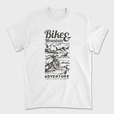 Ride To Mountain, Tricou Barbati (Unisex)