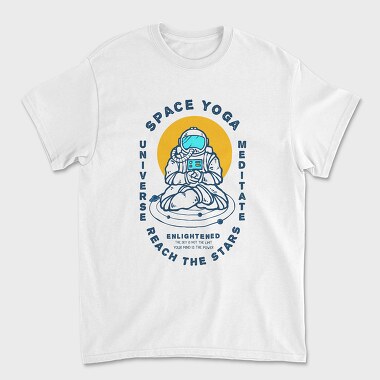 Tricou Barbati (Unisex), Space Yoga