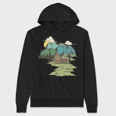 The Cabin On Lake, Hanorac Oversize Barbati (Unisex)