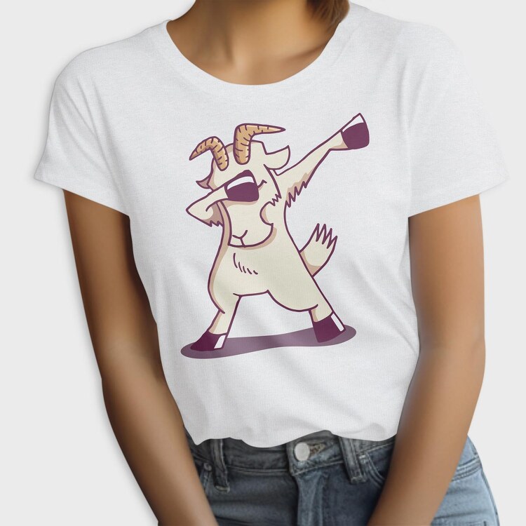 Dab Animal Comics Goat, Tricou Femei