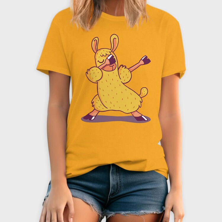 Dab Animal Comics Lama, Tricou Barbati (Unisex)