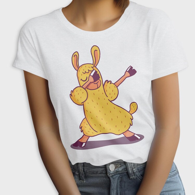 Dab Animal Comics Lama, Tricou Femei