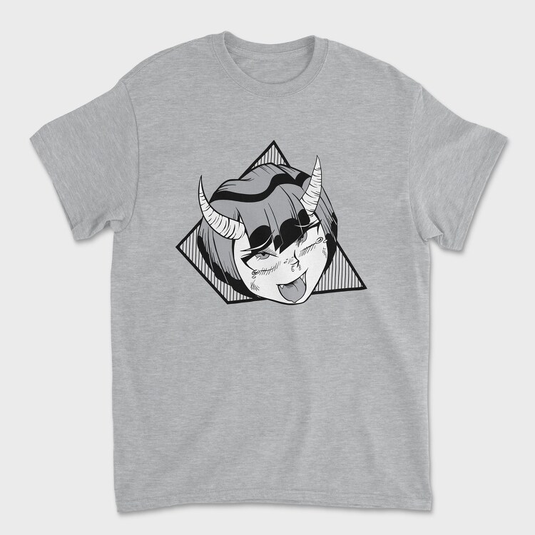 Demon Girl Face, Tricou Barbati (Unisex)