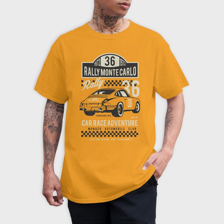 Rally Monte Carlo, Tricou Barbati (Unisex)
