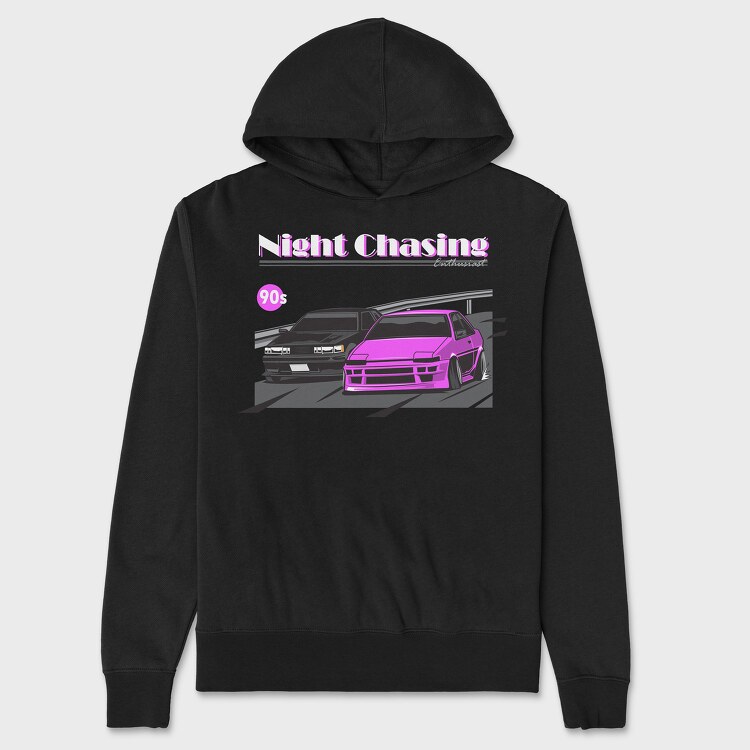 Night Chasing, Hanorac Oversize Barbati (Unisex)