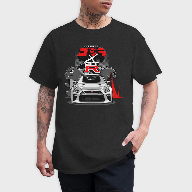 gtr godzilla, Tricou Barbati (Unisex)