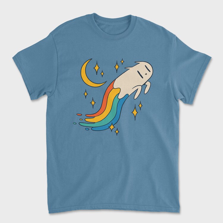 Flying Cat Rainbow, Tricou Barbati (Unisex)