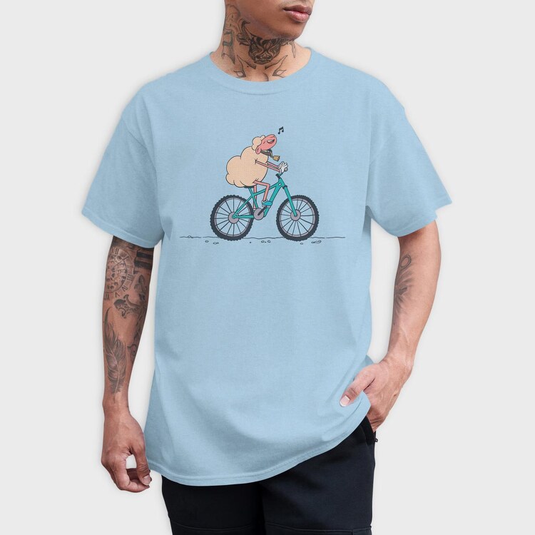 Bicicycle Sheep, Tricou Barbati (Unisex)