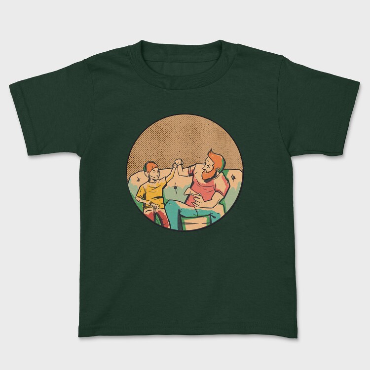 Dad Gamer And Son, Tricou Copii